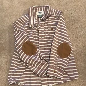 Boys Button Down Striped Shirt